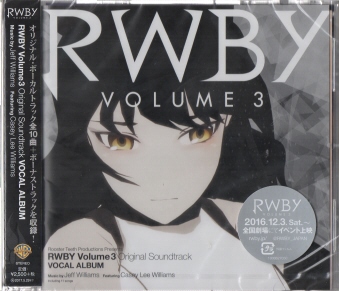 RWBY Volume3 Original Soundtrack Vocal Album